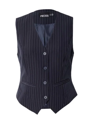 Foto van product PIECES Gilet 'PCBOZZY' nachtblauw / wit