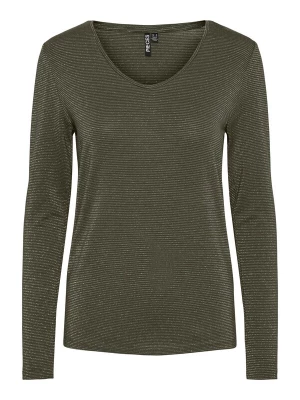 Foto van product PIECES Shirt 'PCBillo' donkergroen / zilver