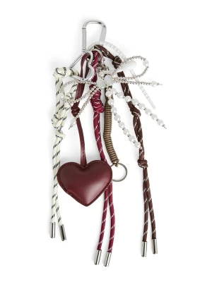 Foto van product PIECES Sleutelhanger 'PCJENNA' bourgogne / zilver / parelwit