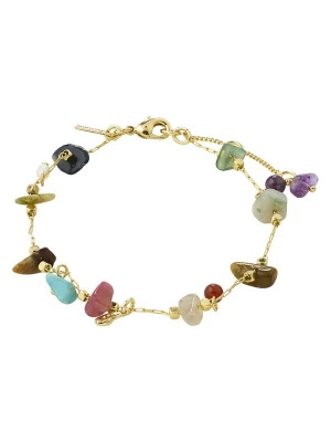 Foto van product Pilgrim Armband 'Here' lichtblauw / goud / lila / mauve