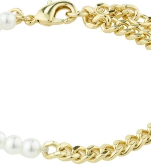 Foto van product Pilgrim Armband 'Relando' goud / parelwit