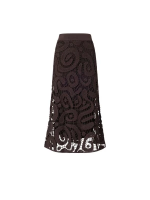 Foto van product PINKO Rok 'PINKO MAESTRALE GONNA CROCHET GEOMETRICO GONNA' bruin