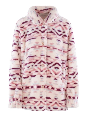 Foto van product PJ Salvage Fleece jas 'Cozy Shacket' lichtblauw / bessen / rosé / lichtroze