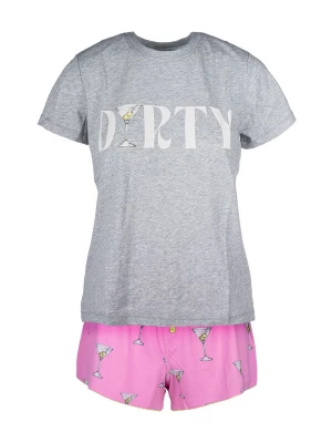 Foto van product PJ Salvage Korte pyjama grijs / lichtgrijs / pink