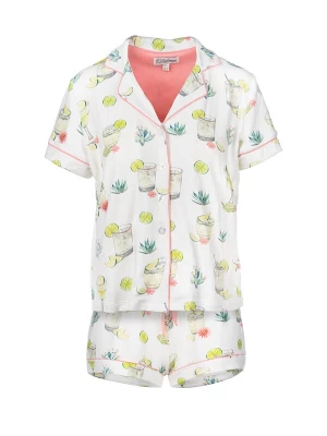Foto van product PJ Salvage Pyjama 'Limes & Sunshine' gemengde kleuren / offwhite
