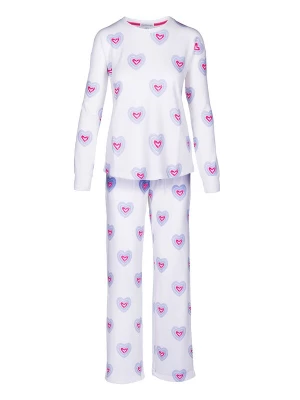 Foto van product PJ Salvage Pyjama 'Peace & Love Within' lichtblauw / sering / donkerroze / wit