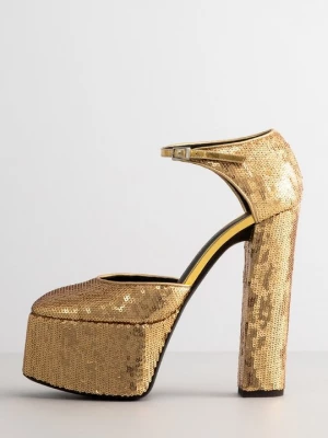 Foto van product Plateaupumps Giuseppe Zanotti goudkleurig