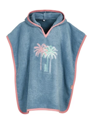 Foto van product PLAYSHOES Badjas 'Palmen' duifblauw / mintgroen / framboos / wit