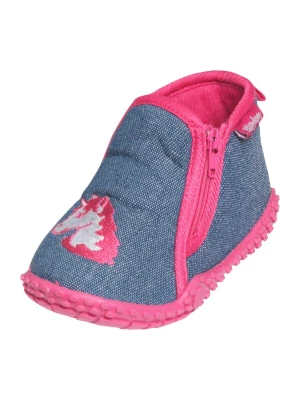 Foto van product PLAYSHOES Huisschoenen 'Einhorn' blauw denim / donkerroze