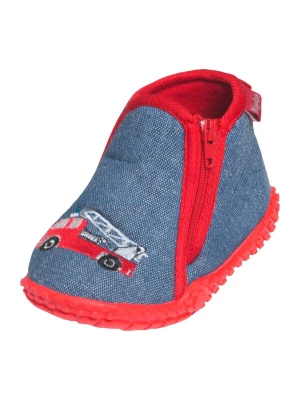 Foto van product PLAYSHOES Huisschoenen 'Feuerwehr' blauw / rood