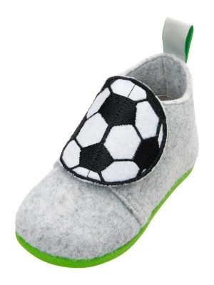 Foto van product PLAYSHOES Huisschoenen 'Fußball' grijs / zwart / wit