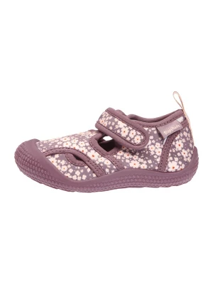 Foto van product PLAYSHOES Huisschoenen mauve / knalrood / wit