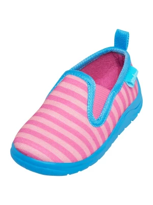 Foto van product PLAYSHOES Huisschoenen 'Ringel' azuur / oudroze / donkerroze