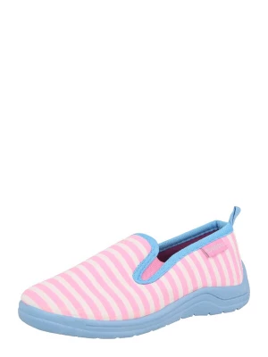 Foto van product PLAYSHOES Huisschoenen 'Ringel' lichtblauw / pink / poederroze