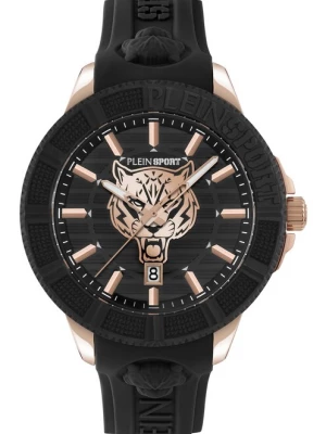 Foto van product Plein Sport Analoog horloge 'City Rush' rose-goud / zwart