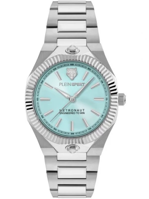 Foto van product Plein Sport Analoog horloge 'Metronaut' turquoise / zilver