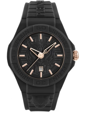 Foto van product Plein Sport Analoog horloge 'New Fearless' rose-goud / zwart / zilver