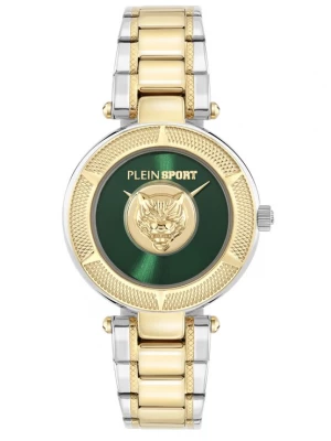 Foto van product Plein Sport Analoog horloge 'OPIUM' goud / groen / zilver