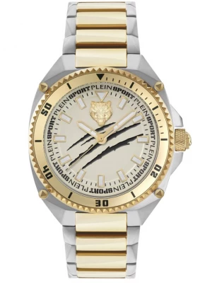 Foto van product Plein Sport Analoog horloge ' THUNDER FORCE ' goud / zilver