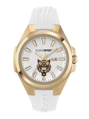 Foto van product Plein Sport Analoog horloge 'TIGERMASTER' goud / wit