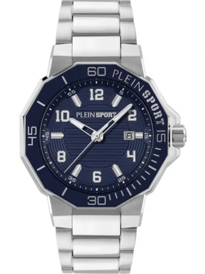 Foto van product Plein Sport Analoog horloge 'Titan 3H' donkerblauw / zilver