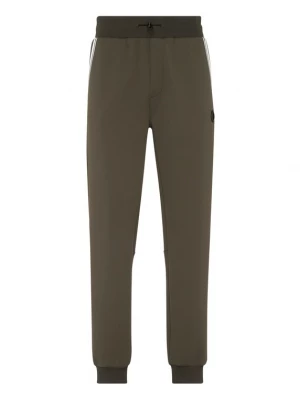 Foto van product Plein Sport Broek olijfgroen / zwart / wit