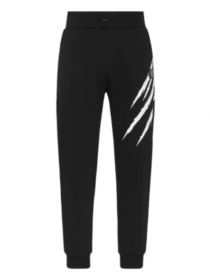 Foto van product Plein Sport Broek 'Scratch' zwart / wit