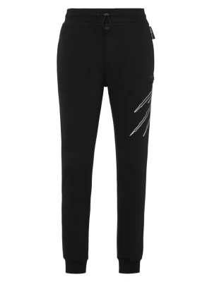 Foto van product Plein Sport Broek 'Scratch' zwart / wit