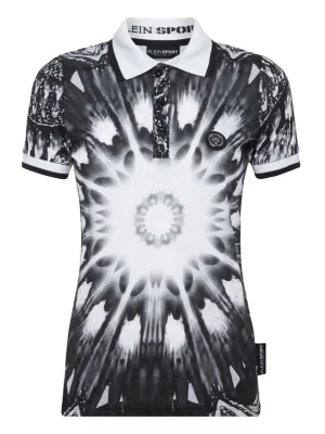 Foto van product Plein Sport Shirt 'Optical Flower' zwart / wit