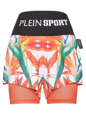 Foto van product Plein Sport Sportbroek grasgroen / lichtoranje / zwart / wit