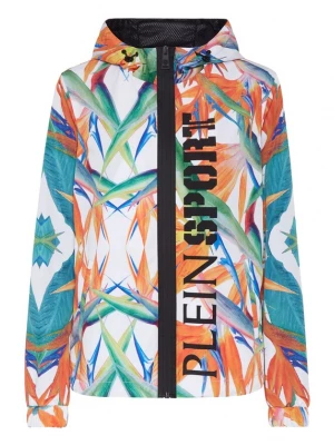 Foto van product Plein Sport Sportjas 'Flowers' smaragd / grasgroen / oranje / wit