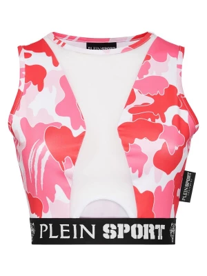 Foto van product Plein Sport Sporttop fuchsia / rosa / zwart / wit