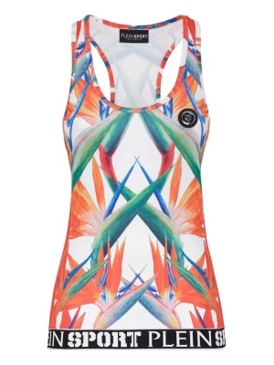 Foto van product Plein Sport Sporttop jade groen / oranje / zwart / wit
