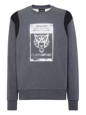 Foto van product Plein Sport Sweatshirt 'Tiger' donkergrijs / zwart / wit