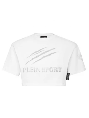 Foto van product Plein Sport Top 'Scratch' grijs / wit