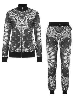 Foto van product Plein Sport Trainingspak 'Optical Flower' grijs / zwart / wit