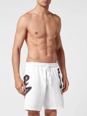 Foto van product Plein Sport Zwemshorts 'Tiger' grijs / zwart / wit