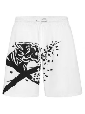Foto van product Plein Sport Zwemshorts zwart / wit