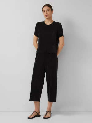 Foto van product Plooi culottes met all-over print s.Oliver zwart