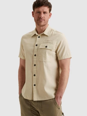 Foto van product PME Legend Overhemd 'Shirt in slub cotton with short sleeves' beige