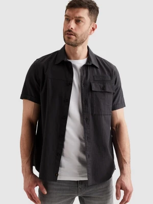 Foto van product PME Legend Overhemd 'Shirt in slub cotton with short sleeves' grijs