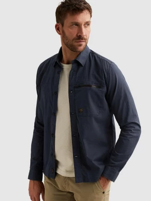 Foto van product PME Legend Overhemd 'Shirt jacket with button closure and chest pocket' smoky blue