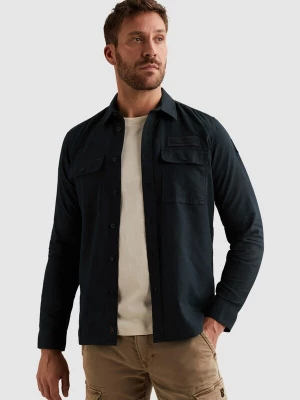 Foto van product PME Legend Overhemd 'Shirt jacket with check pattern and chest pockets' donkerblauw