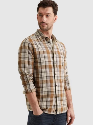 Foto van product PME Legend Overhemd 'Shirt with allover check pattern' oranje