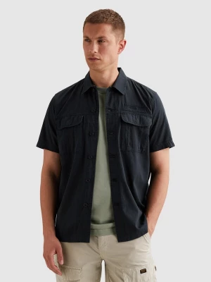 Foto van product PME Legend Overhemd 'Shirt with short sleeves and chest pockets' zwart