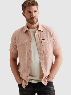 Foto van product PME Legend Overhemd 'Shirt with short sleeves in cotton / linen' pink