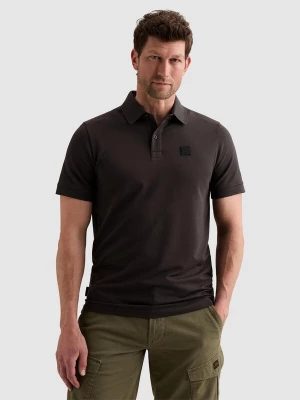Foto van product PME Legend Shirt 'Polo shirt in piqué with stretch and flight pocket' donkergrijs