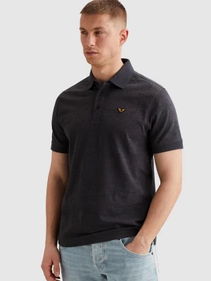 Foto van product PME Legend Shirt 'Polo shirt with allover jacquard pattern' grijs