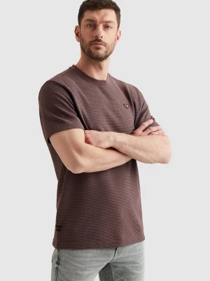 Foto van product PME Legend Shirt 'T-shirt with two-tone stripe pattern and texture' lila