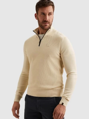 Foto van product PME Legend Trui 'Pullover in cotton / modal with half-zip' beige
